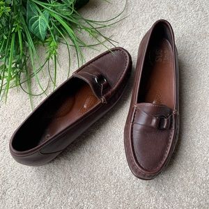 SAS Brown Leather Flats